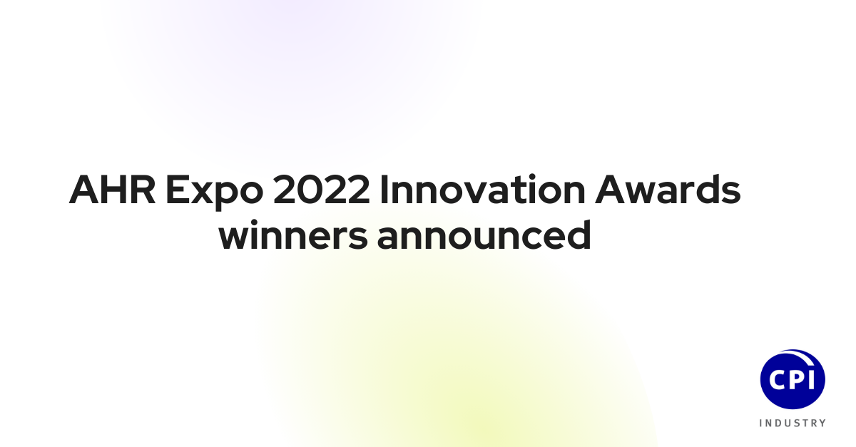 AHR Expo 2022 Innovation Awards winners announced