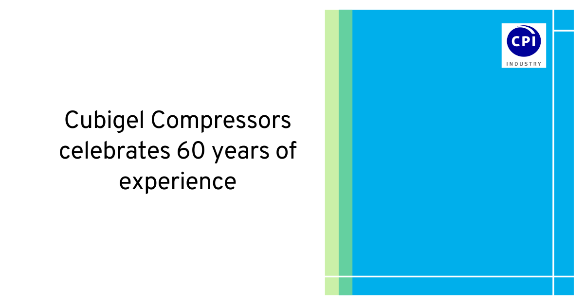 Cubigel Compressors celebrates 60 years of experience