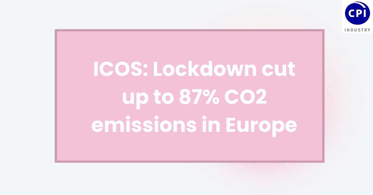 ICOS: Lockdown cut up to 87% CO2 emissions in Europe