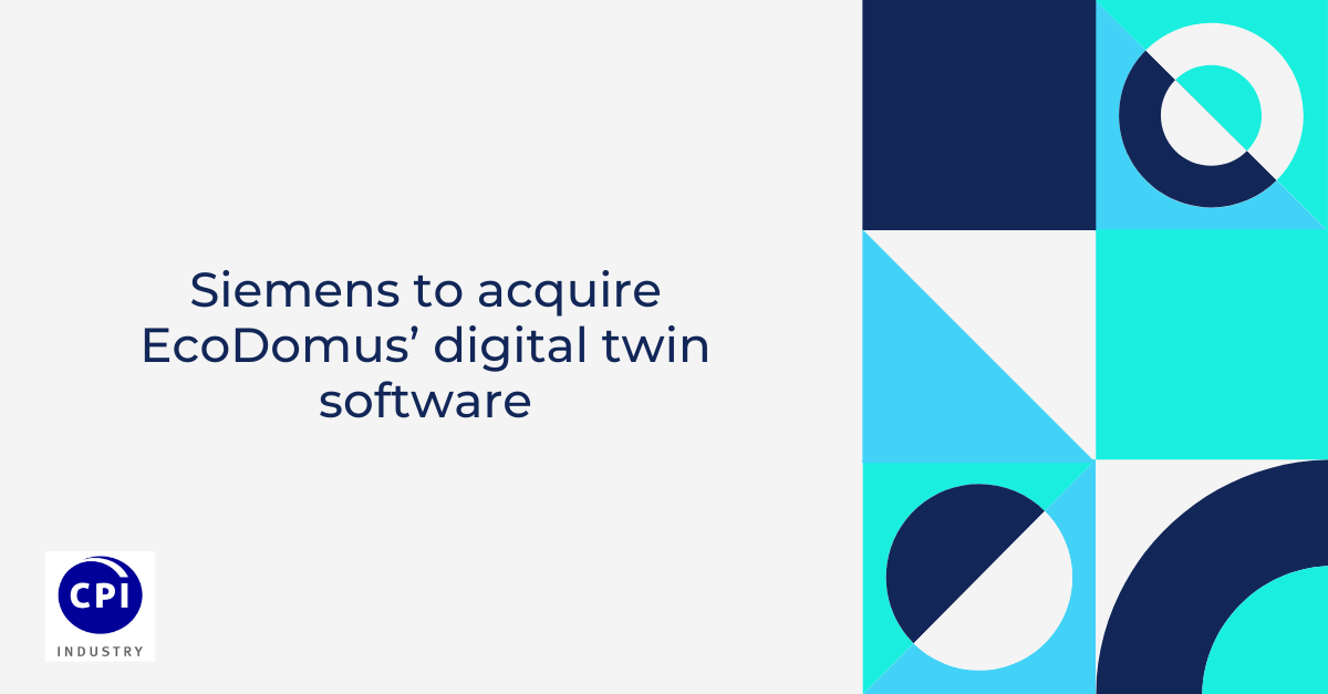 Siemens to acquire EcoDomus’ digital twin software