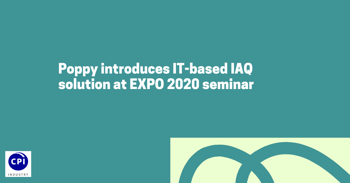 Poppy introduces IT-based IAQ solution at EXPO 2020 seminar